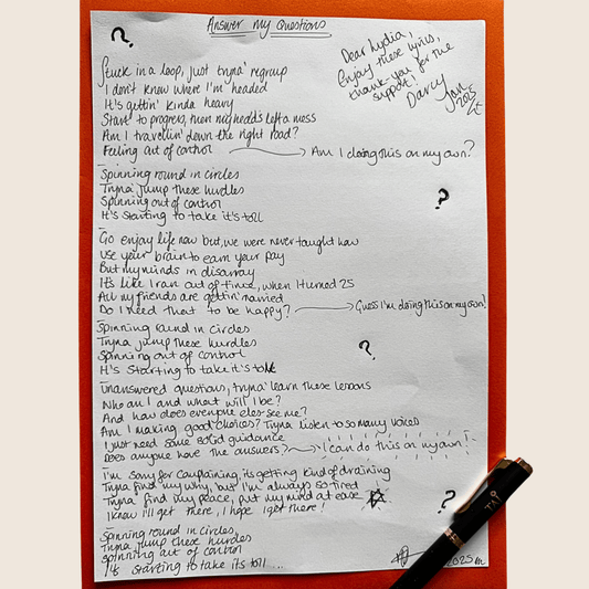 Hand Written Lyrics